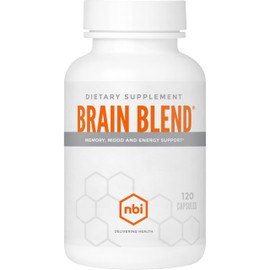 NBI Mezcla cerebral para la memoria, la concentración y la función cognitiva para hombres y mujeres  Sin cafeína, con ALCAR, ácido alfa lipoico,...   
