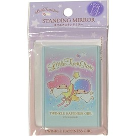 Friend Sanrio リトルツインスター スクエアハンドヘルドスタンド ミラー スキンビューティー&パーソナルケアツール (ハピネス)