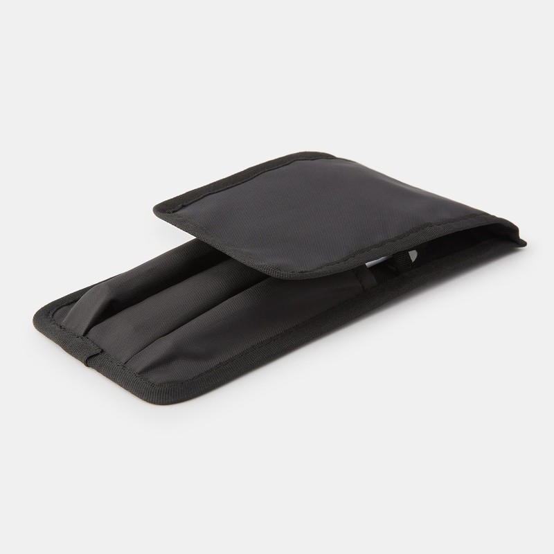 Muji 83525446 Nylon Makeup Brush Pouch, Black, Approx. 3.3 x