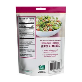 Fresh Gourmet Sliced Almonds | Toasted Flavor | 3.5 Ounce, Pack of 9 | Crunchy Snack and Salad Topper