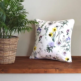 Style Decor W3500600 Cushion Cover 17.7 x 17.7 inches (45 x 45 cm), Scandinavian Fashionable, Cute, Set of 2, 100% Cotton, Floral Pattern, Botanical