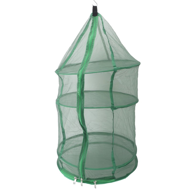 Hanging Drying Mesh Green Dust Proof Elastic Foldable Drying Net