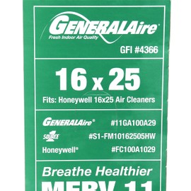 Generalaire #4366-Replaces- Honeywell FC100A1029-16"x 25" x 4.5" Merv 11 Air Filter