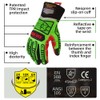 Seibertron HIGH-VIS HDC5 Cut Resistant Deckhand Gloves High Performance Level