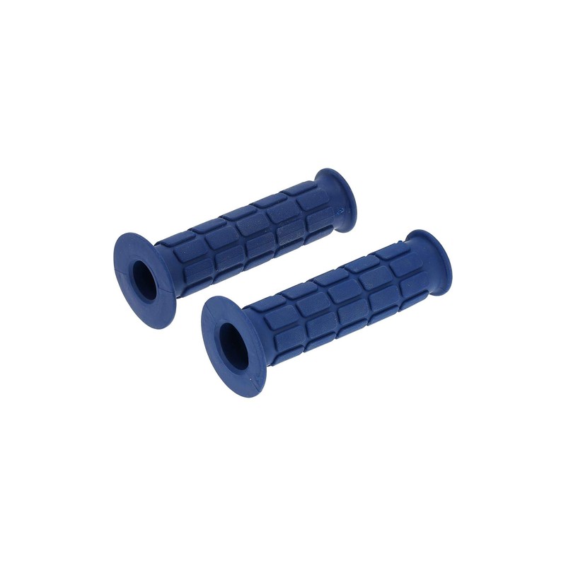 Set of rubber for throttle grip and grip waffle pattern,