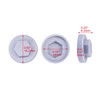 400 Pack Silver Gray Roofing Screw Caps – Durable Plastic