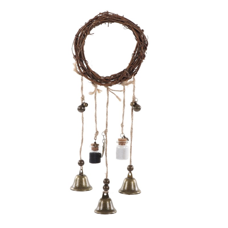 Door Knob Wind Bell Rustic Beautiful Decorative Craft Home Protection