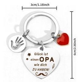 Grandpa Gift Birthday, Grandpa Gift, Grandpa Gift, Grandpa Gift, Grandpa Gift, Grandpa Gift, Key Ring, Grandpa Gift, Christmas, Father's Day Gift for Grandpa, Grandpa Keyring, Unit size