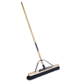 Push Broom, 60" Handle L, 24" Broom W
