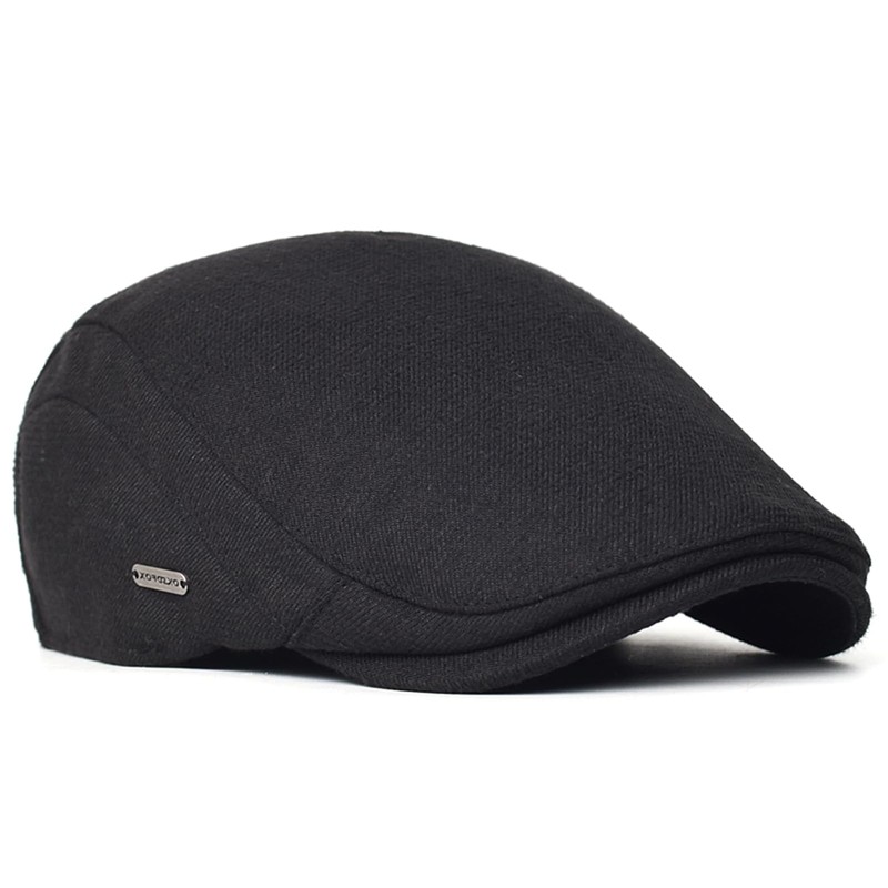 EKMTBJXY Flat Beret Men's Peaked Cap Cotton Beret Newsboy Driving