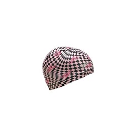 Speedo SE12411 Swim Cap Checkered Tricot Cap Unisex Pink Free