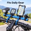 Bicycle Handlebar Extender Bracket Aluminum Alloy Accessory Mount Bar for