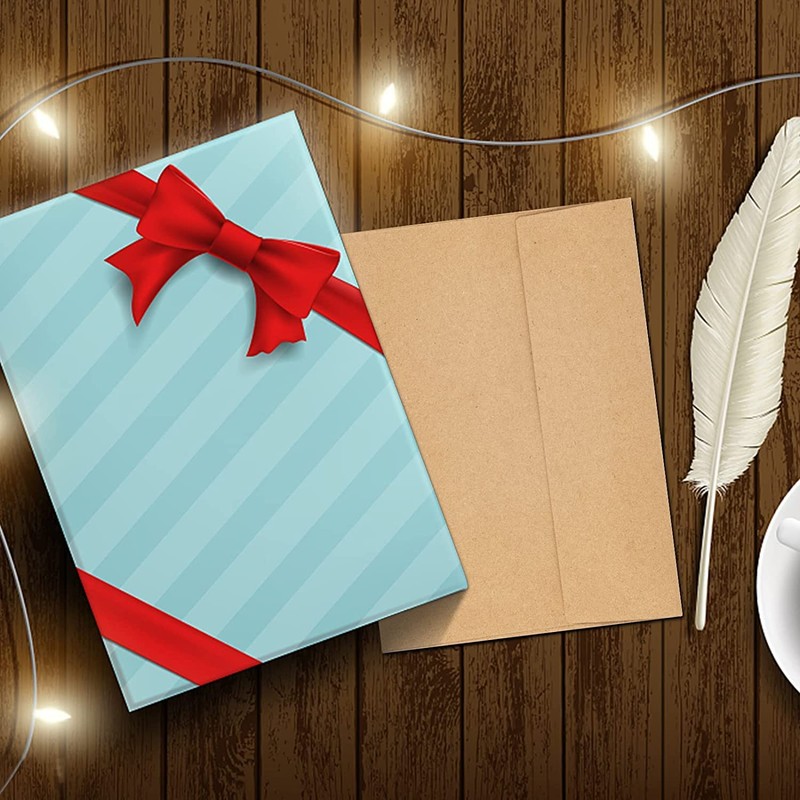 50 Pack Kraft Envelopes - 4 x 6 Inch Brown