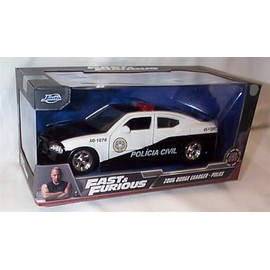 jada FAST & FURI0US Dodge Charger Police 2006 White/Black Car 1:24 scale Diecast model