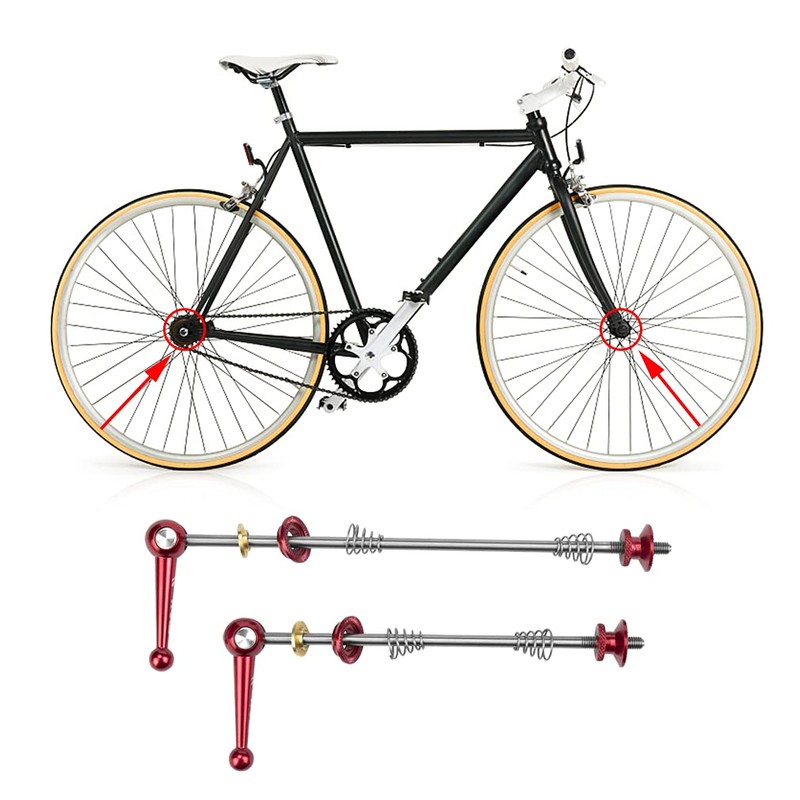 BESNIN Quick Release Bicycle 2 Pieces Front and Rear Wheel