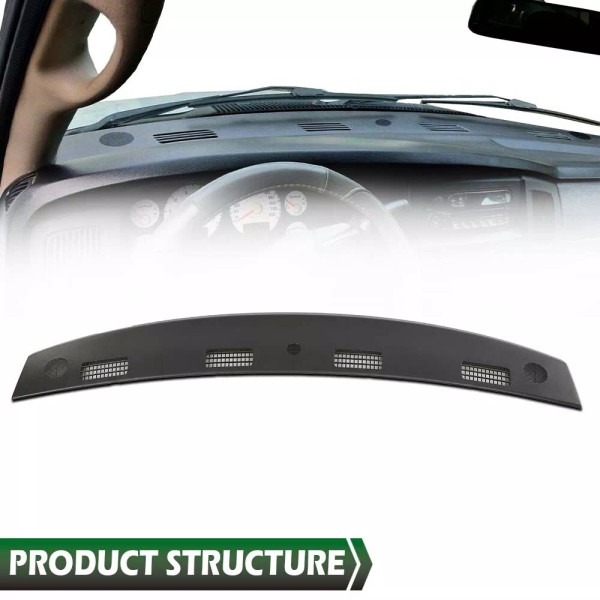 G-PLUS Upper Dashboard Panel Black Fit For 2002-2005 Ram 1500