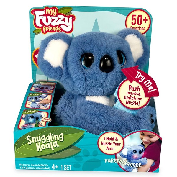 My Fuzzy Friends Famosa, Koala Interactive Plush Toy with Over