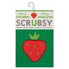 MU Kitchen Scrubsy Dishcloth and Scrubber, Strawberry