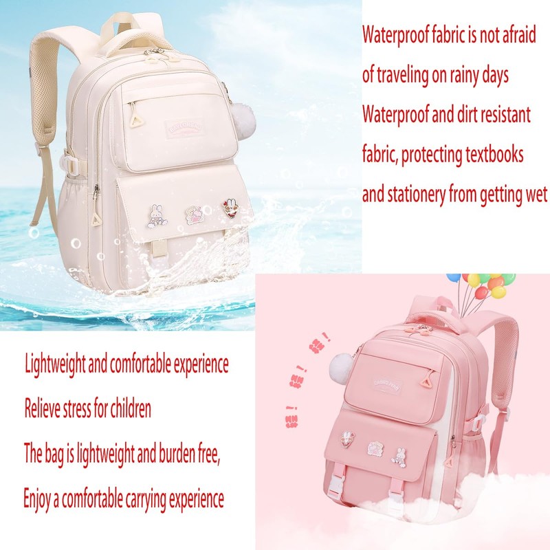DAMAIYIYI Girls' Backpack Set of 3 Backpack School Backpack Backpack