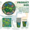 TULEBOLIAN 60PCS Dinosaur Theme Party Tableware Set,Dinosaur Party Plates,Napkins,Cup,Dinosaur Birthday