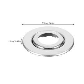 OUNONA Fire Sprinkler Head Escutcheon Plate, 20pcs Adjustment Range Recessed Two Piece Rosette Cover Trim Ring