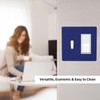 Matte Royal Blue 2 Gang Combination 1-Toggle 1-Decorator/Gfci Device Wall