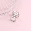 DAOCHONG Pair of Rings Set 925 Sterling Silver Matching Heart