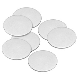 PATIKIL 40mm Steel Disc, 20Pcs Round Metal Stamping Blanks Tags Circle Stainless Steel Strike Plate DIY for Engraving Stamping Jewelry Craft