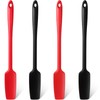 4 Pieces Long Handle Silicone Jar Spatula Kitchen Scraper Spatula
