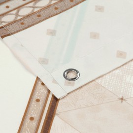 DS BATH Corinthia Beige Shower Curtain,Polyester Shower Curtain,Printed Shower Curtains for Bathroom,Contemporary Decorative Waterproof Bathroom Curtains,54" W x 72" H