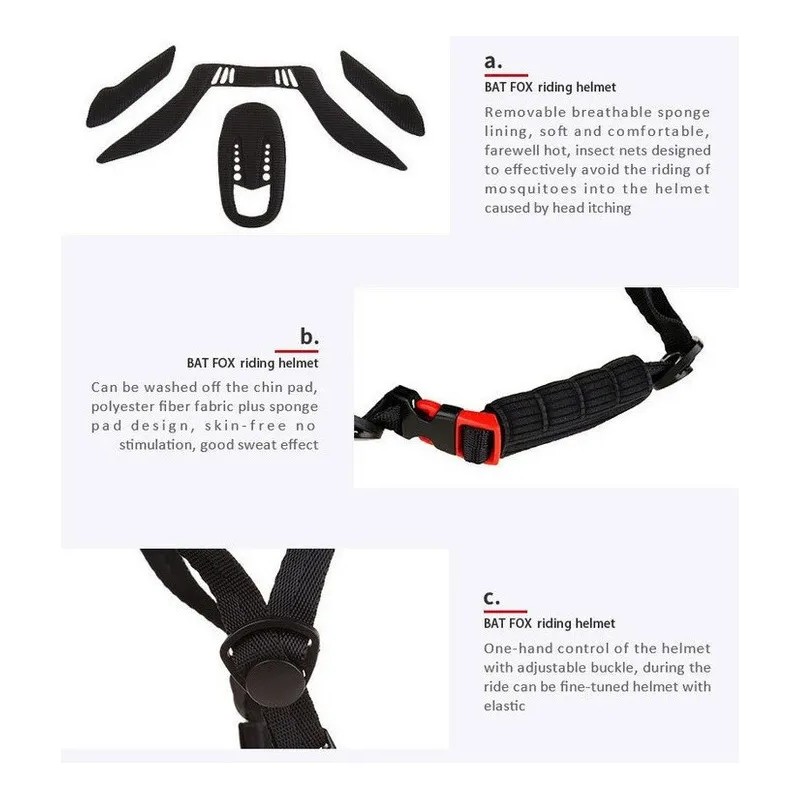 Casco Profession De Bicicleta De Montaña Ultraligero Batfox