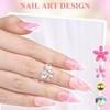4 Boxes 3D Flower Nail Charms and Gems - Rose