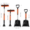 Odoland Ice Scraper with Snow Brush and Snow Shovel, 35"