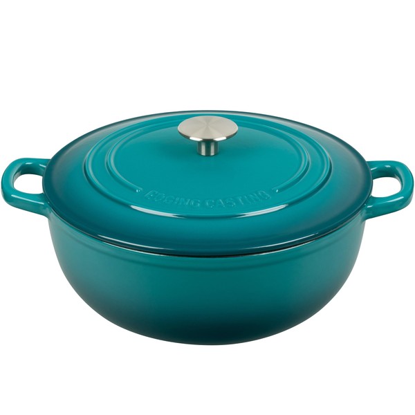 EDGING CASTING Enameled Cast Iron Dutch Oven Pot with Lid,