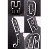 Daxton 3D Custom Alphabet AZ Letter Numbers Initial Baseball Dad