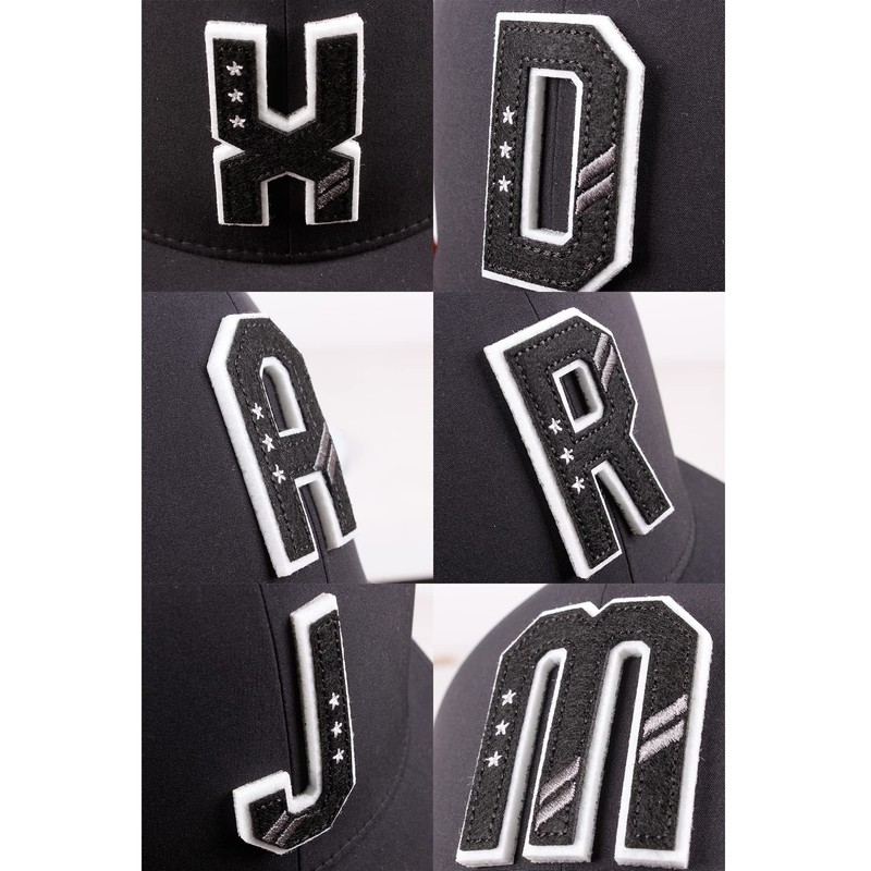 Daxton 3D Custom Alphabet AZ Letter Numbers Initial Baseball Dad