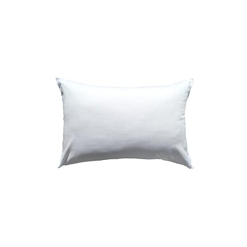 Pillowcase 35 50 Zipper Made in Japan Cotton Solid White