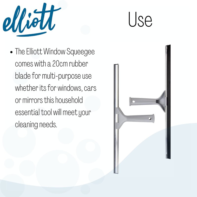 Elliott Multi-Purpose Window Squeegee perfect for streak free cleaning on