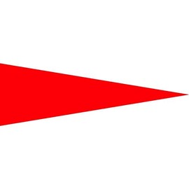 Japanese Green Cross 208703 Green Cross Marking Stickers, Red, 0.2 x 0.6 inches (5 x 15 mm), Triangle, Set of 100, PET