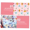 OHPHCALL 15 Sheets Floral Cotton Fabric Patchwork Bundle Plain Weave