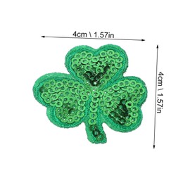VILLCASE 1 Satz 20 Stk Kleeblatt-Klebepflaster st. Patricks Day bestickter Aufnäher st. Patricks Day Partybevorzugung st patricks day decorations st. patrick's day DIY-Patch Kleiderflicken