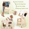 SeLucky 4-in-1 Toddler Kitchen Step Stool, Learning Standing Tower with
