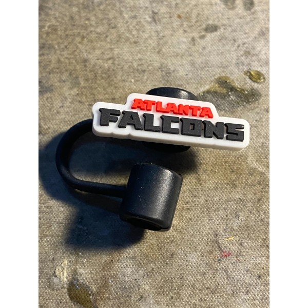 Atlanta Falcons Silicone Spill Proof Straws topper Plug