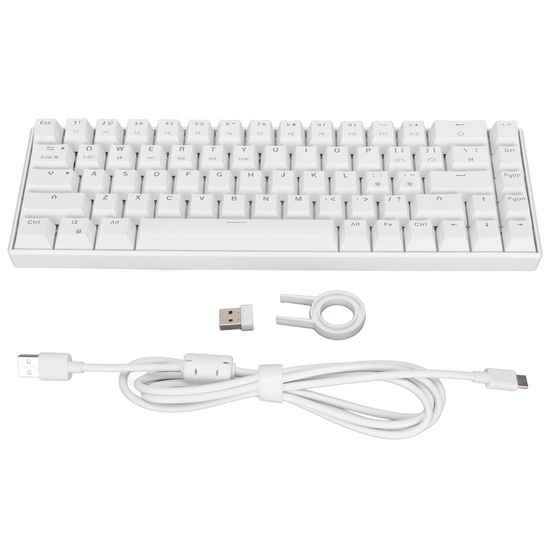 Mechanical Keyboard 68keys 3 Mode Wireless 2.4G Type C Wired