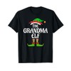 Grandma Elf Matching Family Group Christmas Party T-Shirt