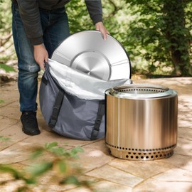 Simingxi Heat Deflector Carry Bag for Bonfire Deflector,Accessory for Bonfire Heat Deflector to Storage and Transport for Solo Stove Bonfire Heat Deflector, 26”Gray