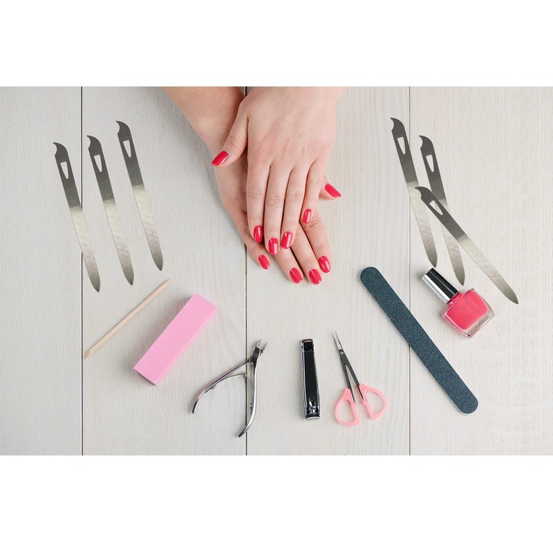 Nail Files for Natural Nails (6 Pack), Metal Nail File