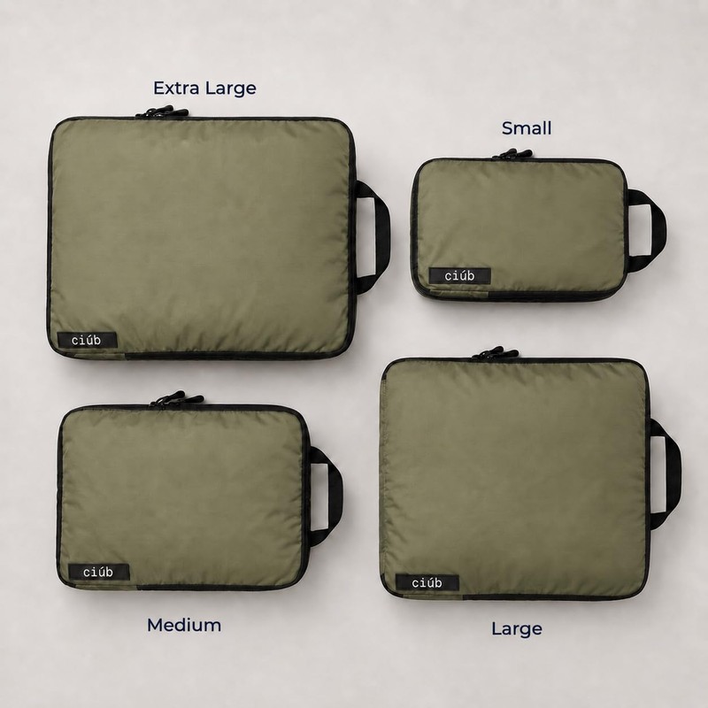 Premium Compression Packing Cubes, Suitcase Organiser Set, Fit 40% More
