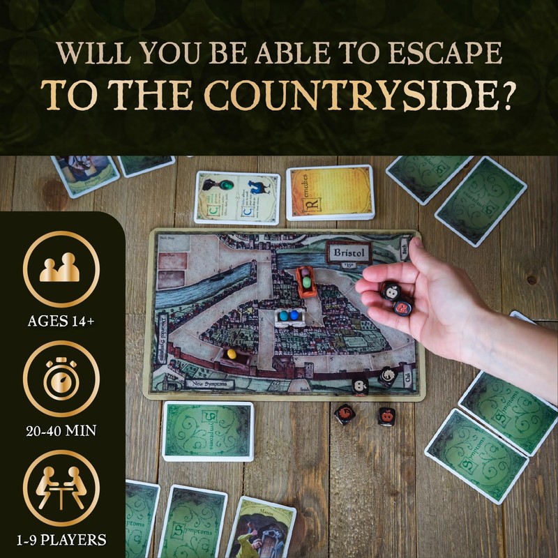 Facade Dark Cites Series Board Game of Strategy, Deceit, and