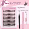 UILULU Lash Clusters Kit 168 Individual Clusters False Eyelashes, DIY